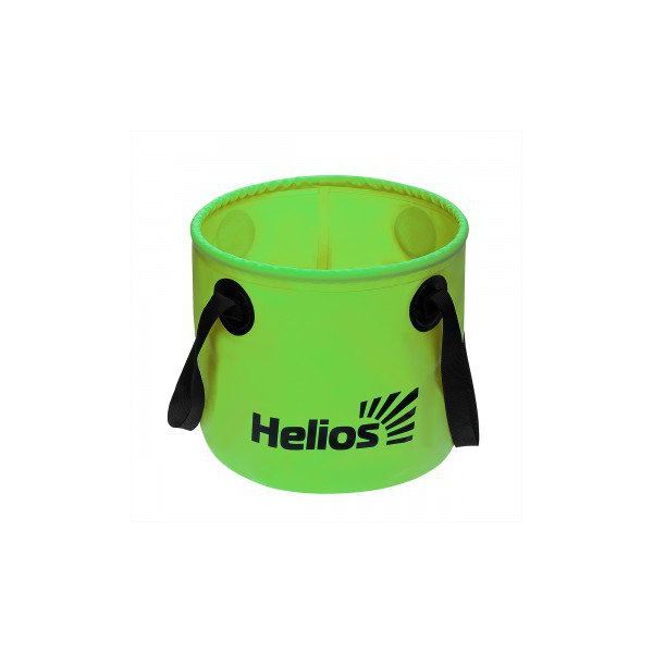 Ведро складное Helios ПВХ зеленый, 11л